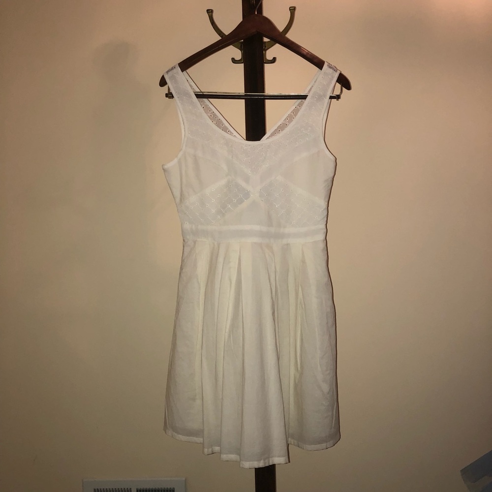 White summer a-line dress